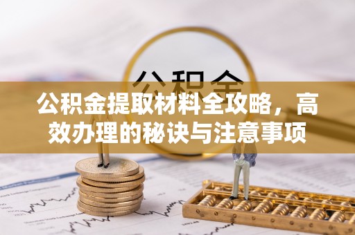 仪征公积金提取材料全攻略，高效办理的秘诀与注意事项