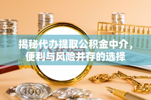 仪征揭秘代办提取公积金中介，便利与风险并存的选择