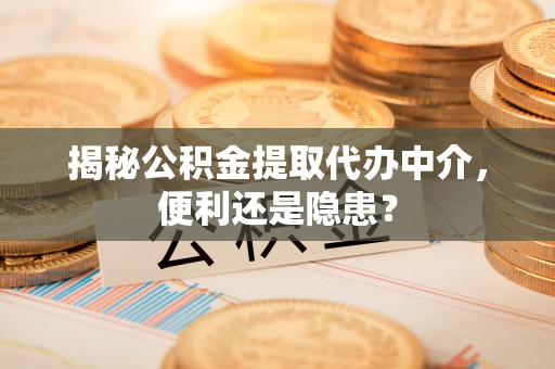 仪征揭秘公积金提取代办中介，便利还是隐患？