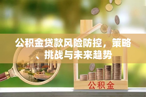 仪征公积金贷款风险防控，策略、挑战与未来趋势