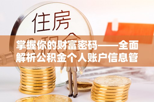 仪征掌握你的财富密码——全面解析公积金个人账户信息管理与优化