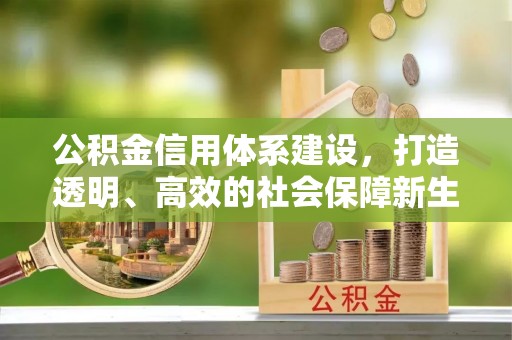 仪征公积金信用体系建设，打造透明、高效的社会保障新生态
