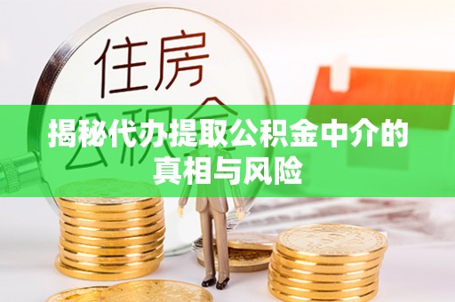 仪征揭秘代办提取公积金中介的真相与风险