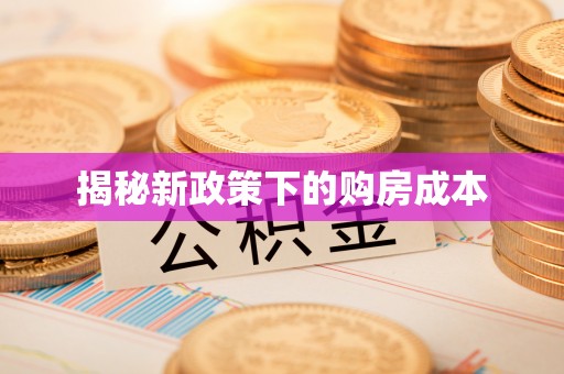 仪征揭秘新政策下的购房成本