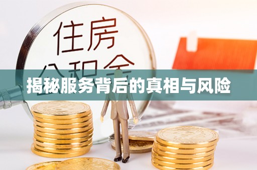 仪征揭秘服务背后的真相与风险