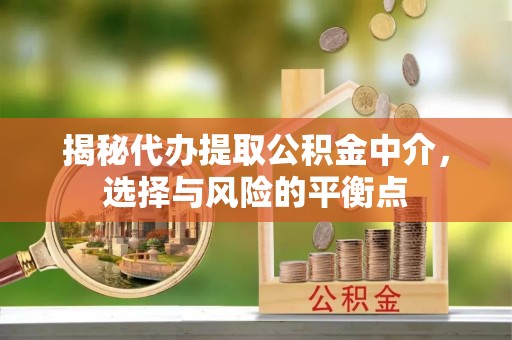 仪征揭秘代办提取公积金中介，选择与风险的平衡点