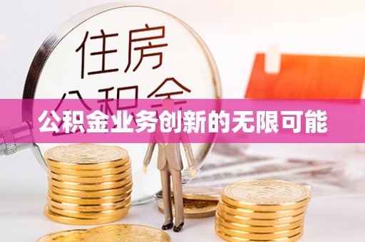 仪征公积金业务创新的无限可能