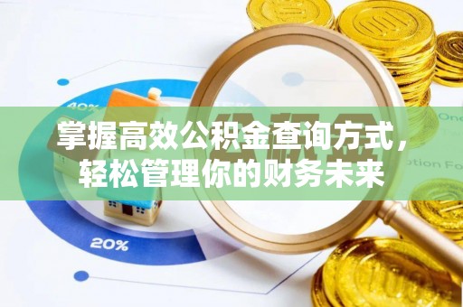 仪征掌握高效公积金查询方式，轻松管理你的财务未来