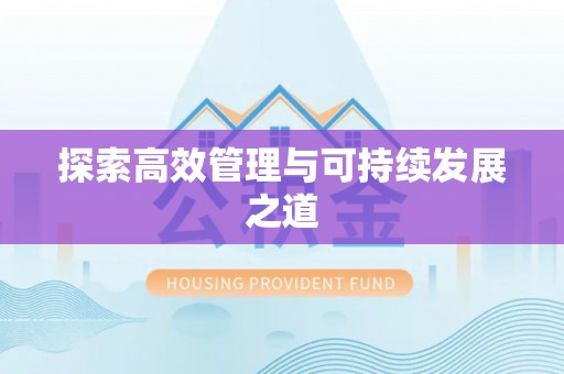 仪征探索高效管理与可持续发展之道