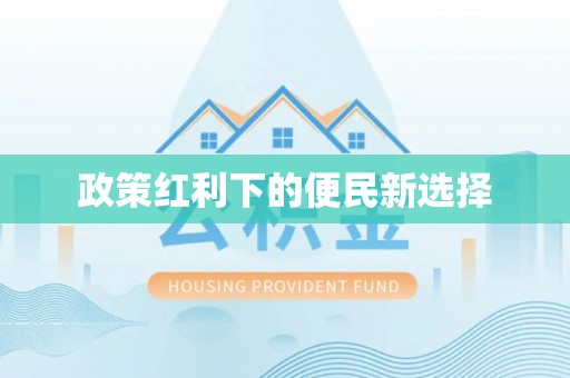 仪征政策红利下的便民新选择