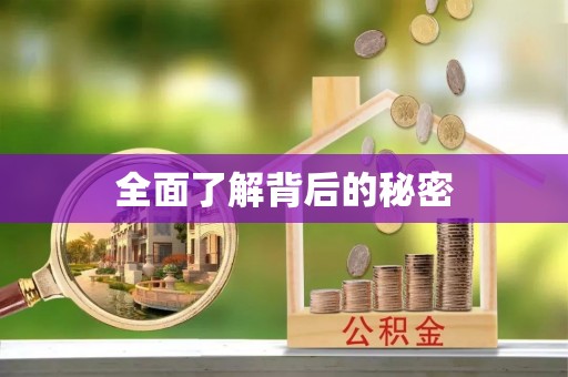 仪征全面了解背后的秘密