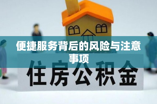 仪征便捷服务背后的风险与注意事项
